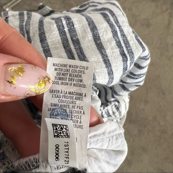 AERIE tie front Strip jumpsuit - Picture 9 of 10